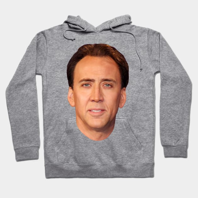 Nicolas Cage's Head Hoodie by Shappie112